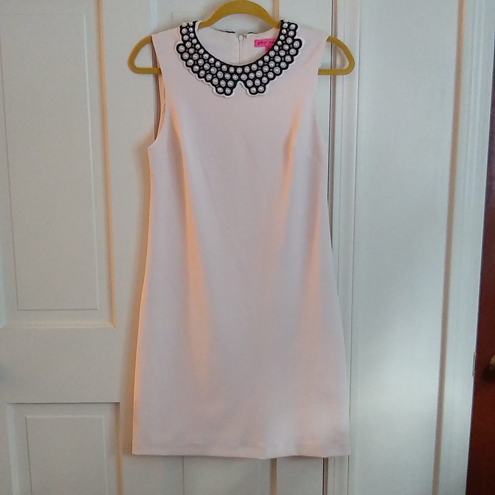 Betsey Johnson pale pink pearl dress